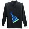 Long Sleeve Silk Touch Polo with Pocket Thumbnail