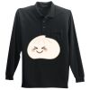 Long Sleeve Silk Touch Polo with Pocket Thumbnail